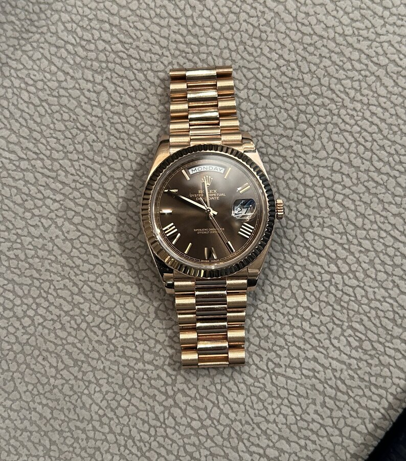 Rolex Day-Date 40 Ref. 228235, chocolate Roman dial